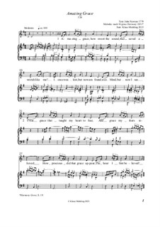 Vocal version: For voice and organ by folklore