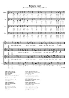 Entre le boeuf et l'âne gris: SATB by folklore