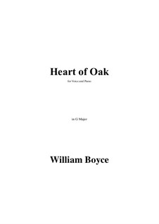 Heart of Oak: G Major by Уильям Бойс