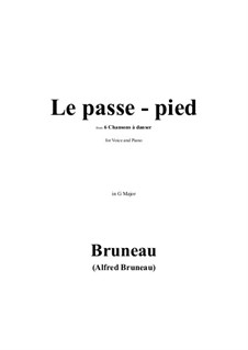 Le passe-pied in G Major: Le passe-pied in G Major by Альфред Брюно