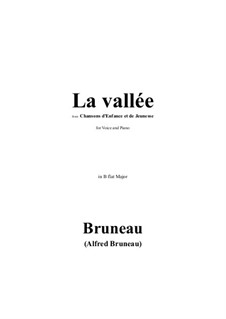 La vallée in B flat Major: La vallée in B flat Major by Альфред Брюно