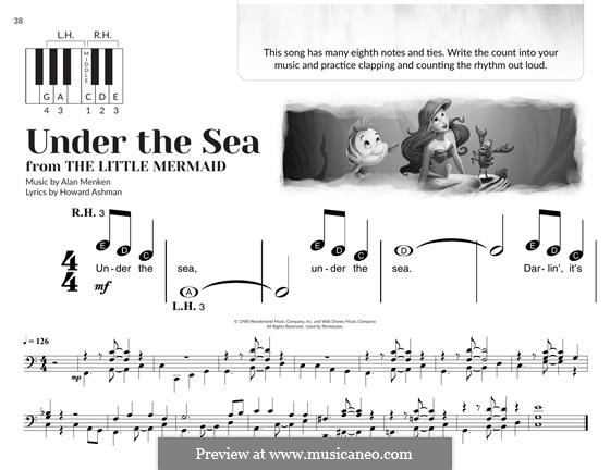 Under the Sea (from The Little Mermaid): Для фортепиано (легкий уровень) by Alan Menken