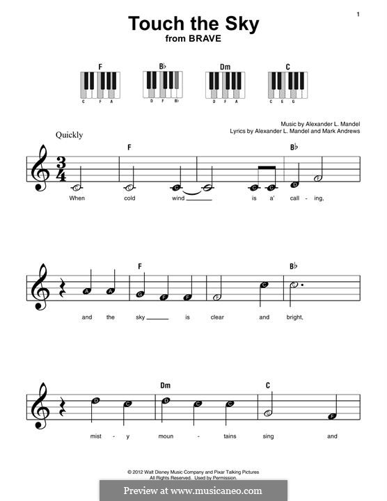 Touch The Sky (from Brave): Для фортепиано by Alexander L. Mandel