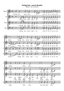 Swing Low, Sweet Chariot: SATB by folklore