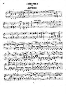 Рюи Блаз, Op.95: Увертюра, для фортепиано by Феликс Мендельсон-Бартольди