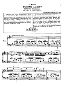 Pastoral Lullaby: Для фортепиано by Алехандро Гарсиа Катурла