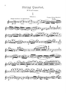 Струнный квартет No.3 ре минор, Op.64: Партии by Чарлз Виллиерс Стэнфорд