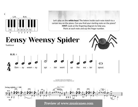 Eensy Weensy Spider: Для фортепиано by folklore