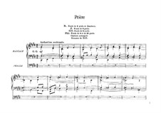 Шесть пьес для большого органа: Молитва, Op.20 by Сезар Франк