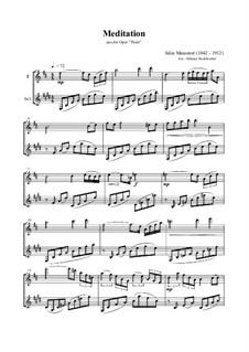 Размышление: For flute and bass clarinet by Жюль Массне