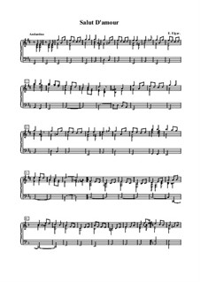 Любовное приветствие, Op.12: Для фортепиано (ноты высокого качества) by Эдуард Элгар