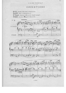 Двенадцать новелл для органа, Op.59: No.9 Офферторий by Теодор Саломе