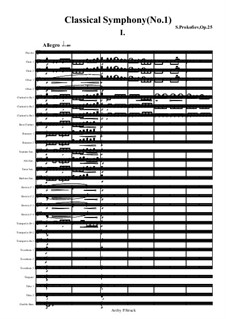 Symphony No.1, Op.25: For symphonic wind band by Сергей Прокофьев