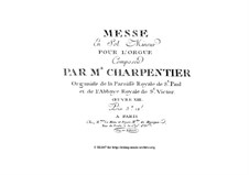 Месса для органа соль минор, Op.15: Месса для органа соль минор by Jean-Jacques Beauvarlet-Charpentier