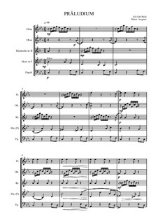 Прелюдия до минор, BWV 999: For wind ensemble by Иоганн Себастьян Бах
