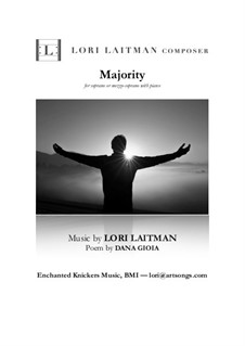 Majority: For soprano or mezzo-soprano and piano (priced for 2 copies) by Lori Laitman