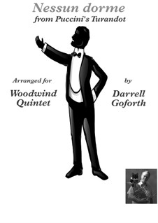 Turandot: Nessun dorma, for woodwind quintet by Джакомо Пуччини