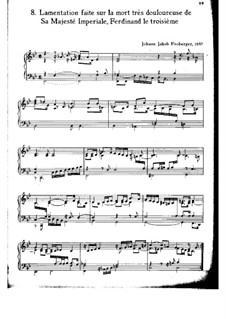 Lamentation, FbWV 633: Lamentation by Иоганн Якоб Фробергер