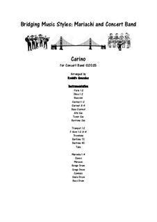 Carino: For concert band by folklore