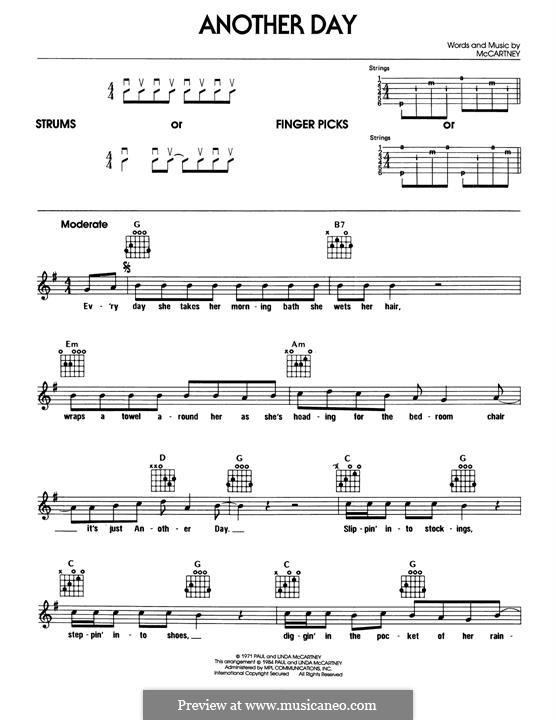 Another Day: Для гитары by Linda McCartney, Paul McCartney