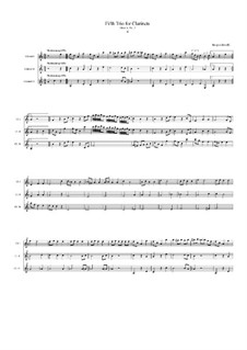 Трио No.5 для трёх кларнетов, Op.8 No.2: Часть II by Jacques-Jules Bouffil