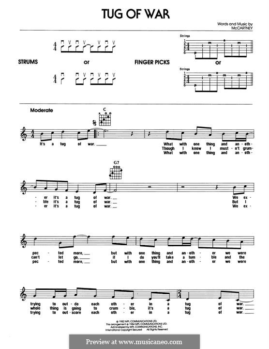 Tug of War: Для гитары by Paul McCartney