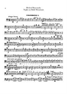 Ночь на лысой горе: Партии тубы и тромбонов by Модест Мусоргский