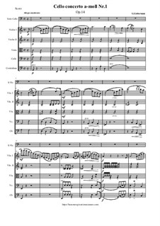 Концерт для виолончели и фортепиано No.1 ля минор, Op.14: Version for Cello and String orchestra by Георг Гольтерманн