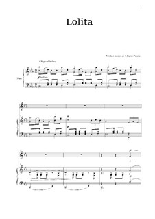 Лолита: Для голоса и фортепиано by Arturo Buzzi-Peccia