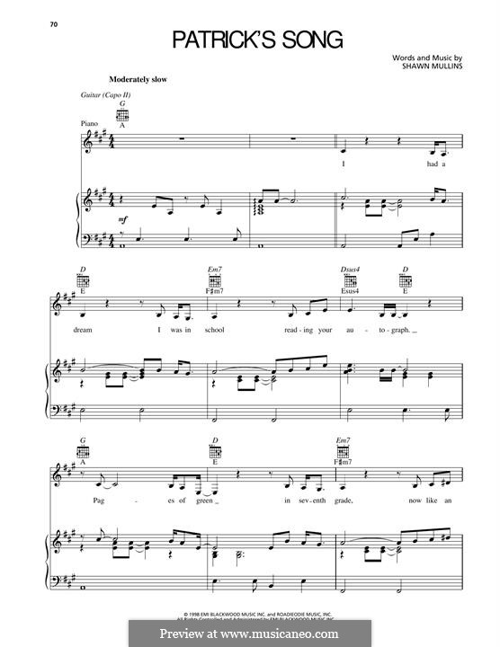 Patrick's Song: Patrick's Song by Shawn Mullins