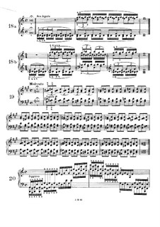 Пятьдесят однo упражнение для фортепиано, WoO 6: Упражнения No.18-24 by Иоганнес Брамс
