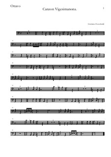 Canzon Vigesimanona: Ottavo by Джироламо Фрескобальди