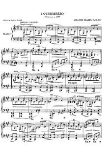 Восемь пьес, Op.76: No.6 Интермеццо ля мажор by Иоганнес Брамс