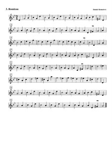 Сюита No.5 соль минор: No.3 Рондо by Daniel Demoivre