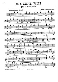 Пять пьес, Op.6: No.4 Маленький вальс для левой руки by Артур Фут