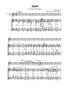 Largo (Ombra mai fu): For voice and choir by Георг Фридрих Гендель