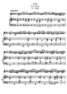 Сюита для лютни (или клавесина) до минор, BWV 997: Arrangement for lute and piano by Иоганн Себастьян Бах