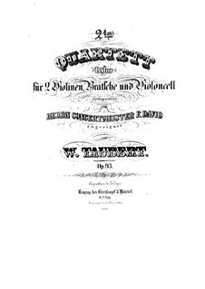 Струнный квартет No.2 си-бемоль мажор, Op.93: Струнный квартет No.2 си-бемоль мажор by Вильгельм Тауберт