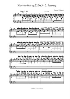 Klavierstück in G, Op.32: No.3 (2. Fassung) by Thomas Uhlmann