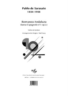 Андалузский романс, Op.22: For violin and guitar by Пабло де Сарасате