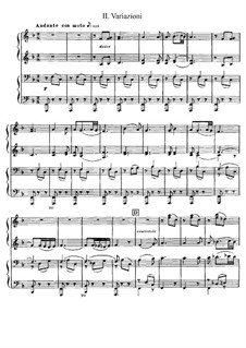 Испанское каприччио, Op.34: Movement II, for piano four hands by Николай Римский-Корсаков