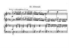 Испанское каприччио, Op.34: Movement III, for piano four hands by Николай Римский-Корсаков