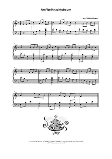 Am Weihnachtsbaum die Lichter brennen: Für zither by Unknown (works before 1850)