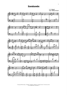Сюита No.4 ре минор, HWV 437: Sarabande by Георг Фридрих Гендель