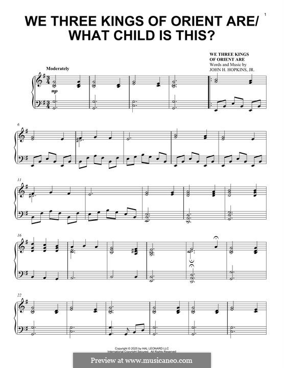 Piano version: Для одного исполнителя by John H. Hopkins Jr.