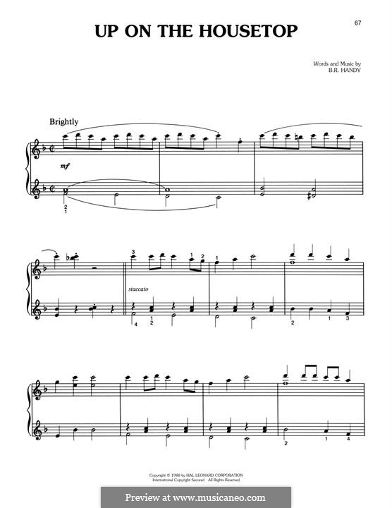 Up on the House Top: Для фортепиано by Benjamin Russel Hanby