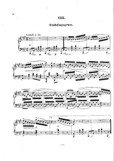 Nine Piano Pieces 'Loose Leaves', Op.7: Nr.8 Frühlingsgruss by Германн Гёц