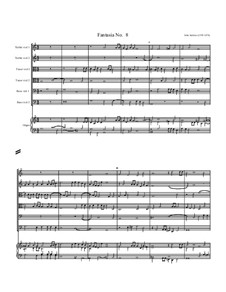 Фантазия No.8, для шести альтов и органа: Фантазия No.8, для шести альтов и органа by John Jenkins