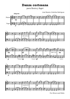 Danza cortesana: Para flauta y fagot by José Ramón Córdoba Rodríguez
