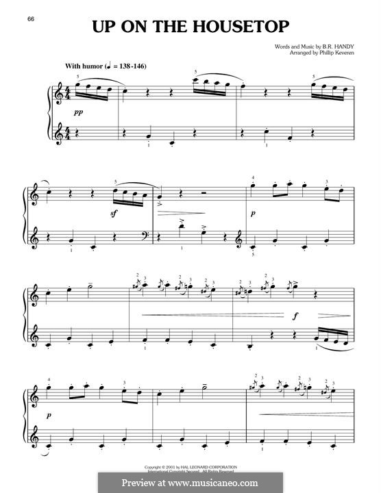 Up on the House Top: Для фортепиано by Benjamin Russel Hanby